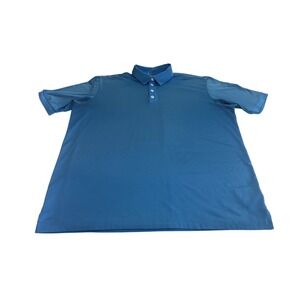 Adidas ClimaLite Men's XL Blue Golf Polo Shirt Short Sleeve Performance Athletic